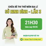 Sở NINH BÌNH lần 3 - Đề thi TN THPT môn Địa lí sở Ninh Bình lần 3 | Lớp học Địa lý cô Mai Anh