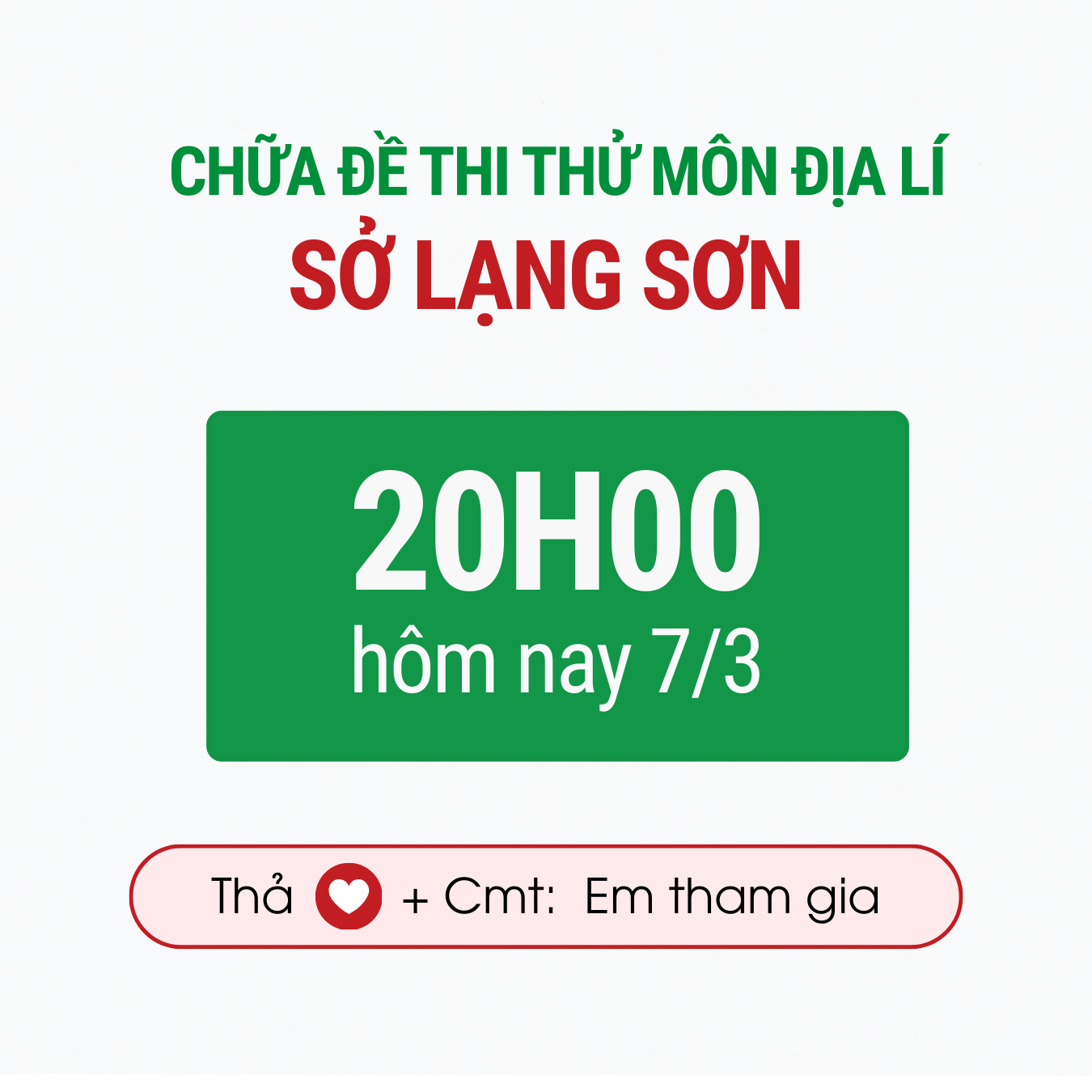 Đề thi thử TN THPT môn Địa lí - Sở Lạng Sơn | Lớp học Địa lý cô Mai Anh