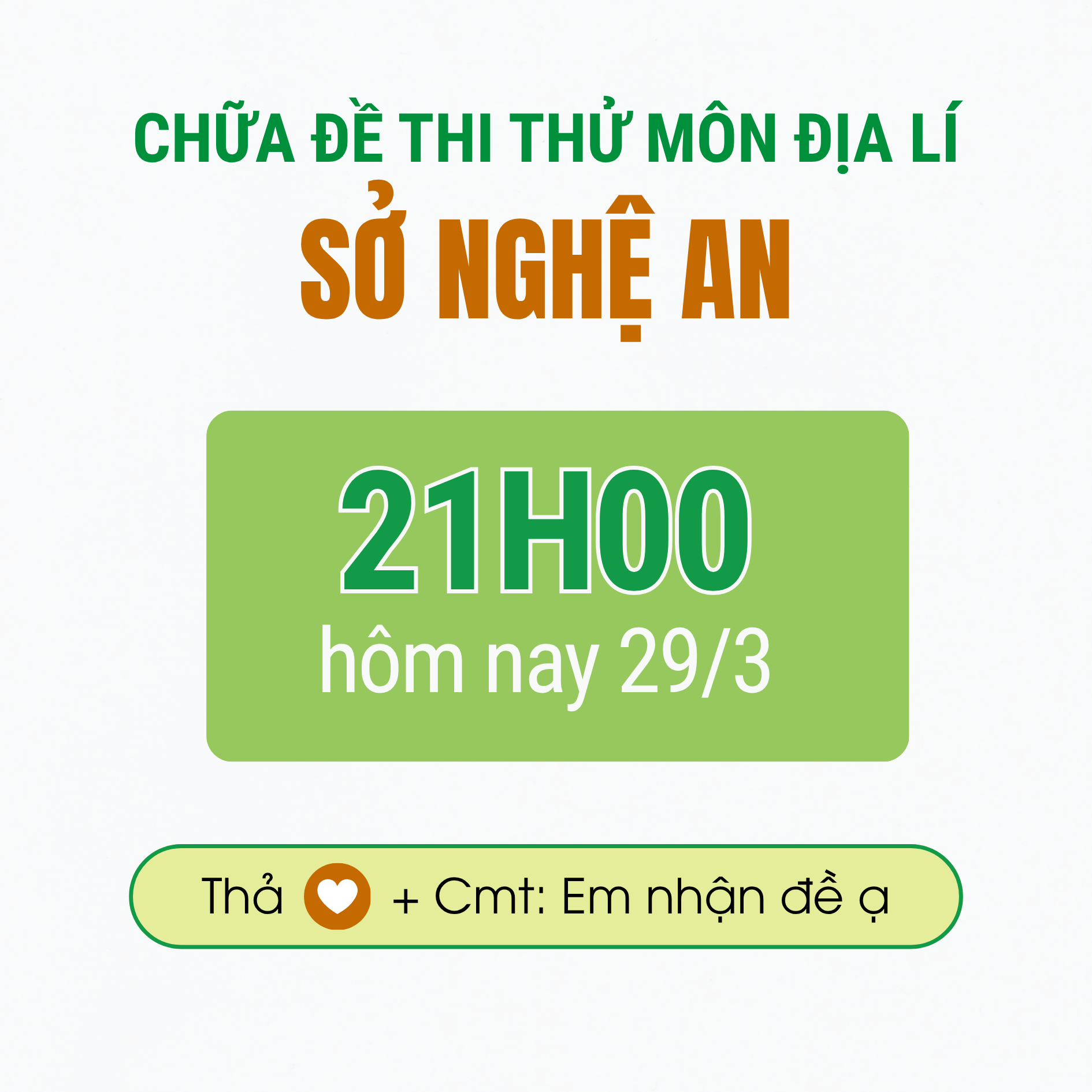 Sở Nghệ An -  Đề thi thử TN THPT môn Địa lí sở Nghệ An | Lớp học Địa lý cô Mai Anh