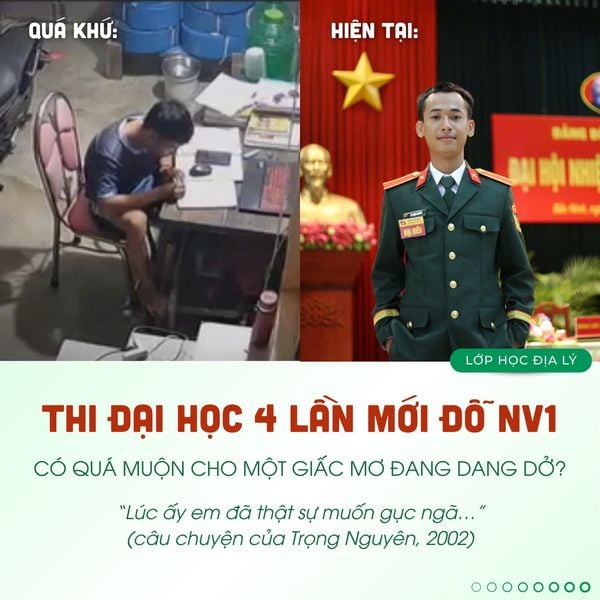 THI ĐẠI HỌC 4 LẦN ĐỂ CHẠM TỚI ƯỚC MƠ SĨ QUAN CHÍNH TRỊ: CÓ QUÁ MUỘN ĐỂ CHINH PHỤC ƯỚC MƠ?