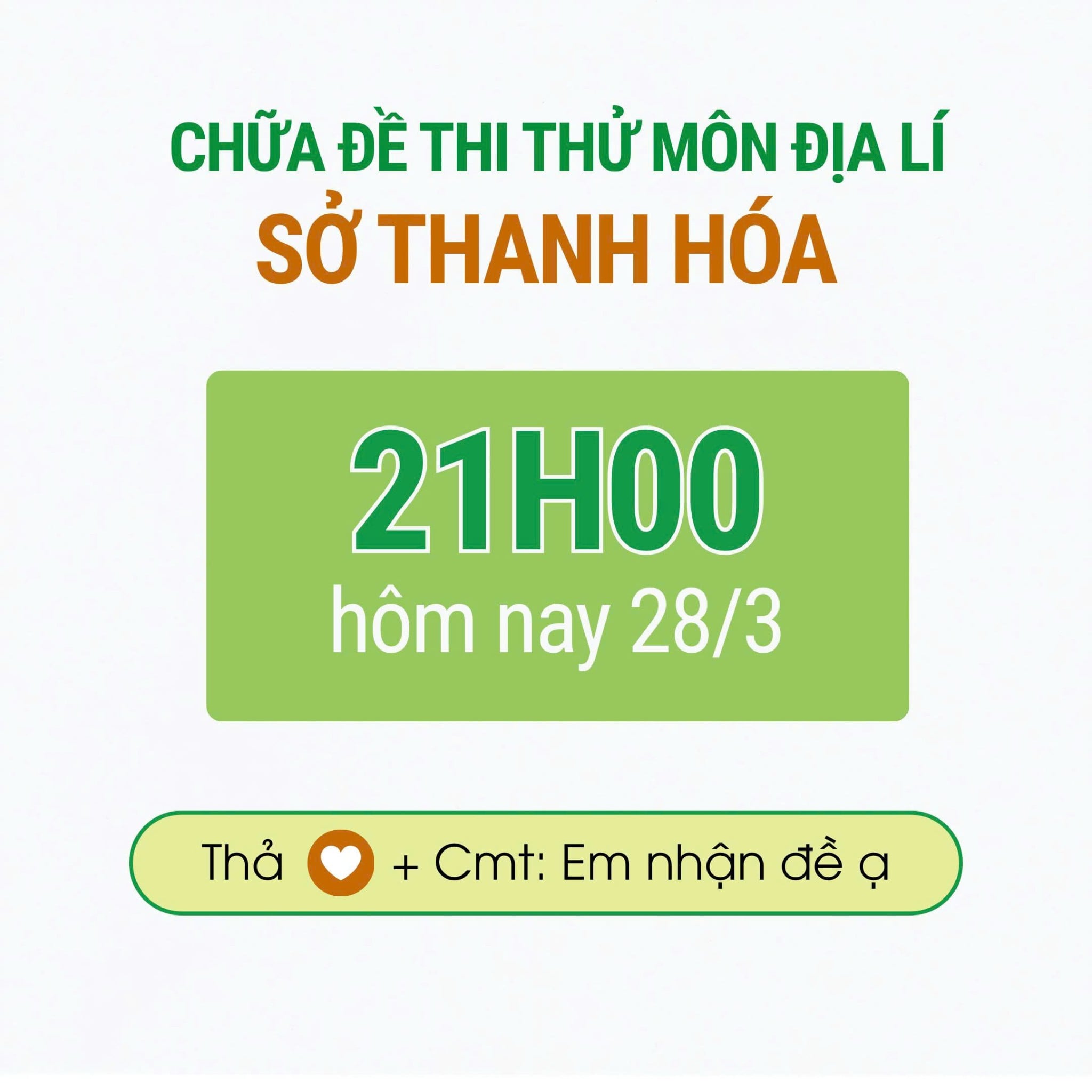 Sở THANH HOÁ - Đề thi thử TN THPT môn Địa lí sở Thanh Hoá | Lớp học Địa lý cô Mai Anh