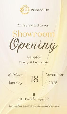 Khai trương Showroom Priméd'Or Quà tặng Beauty & Home relax tại 174E Đội Cấn, Hà Nội
