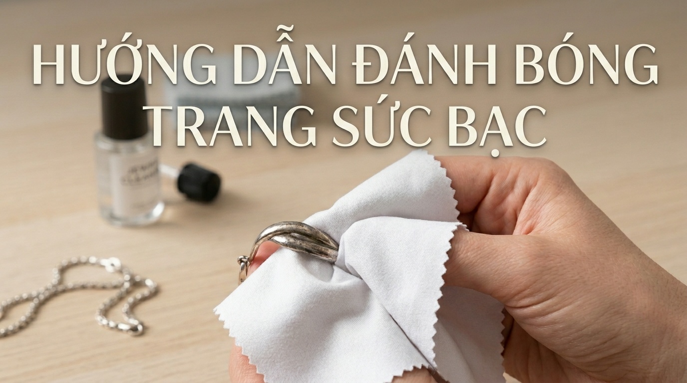 Hướng Dẫn Đánh Sáng Trang Sức Bằng Nước Rửa + Khăn Lau Bạc Nhà Cáo
