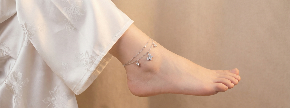 Lắc chân nữ  bạc Việt Nam