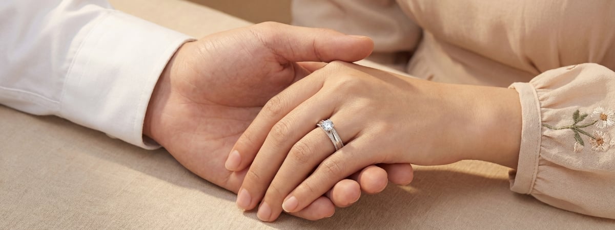 Nhẫn đôi bạc cao cấp