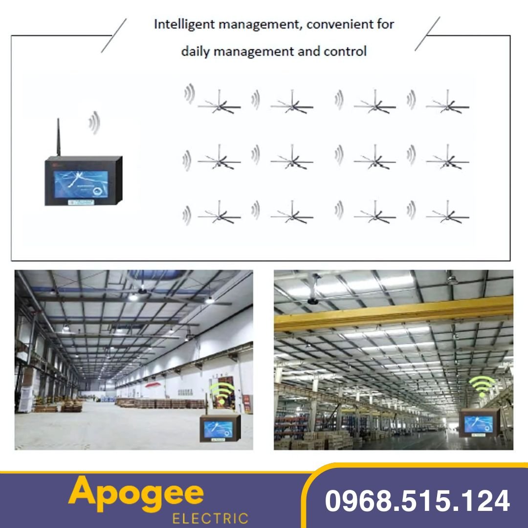 Điều khiển quạt thông minh HVLS