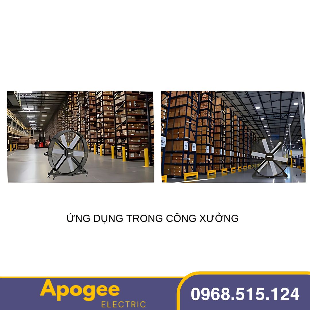 Quạt Sàn Công Nghiệp   Giải Pháp Làm Mát Hiệu Quả Cho Nhà Xưởng, Kho Bãi