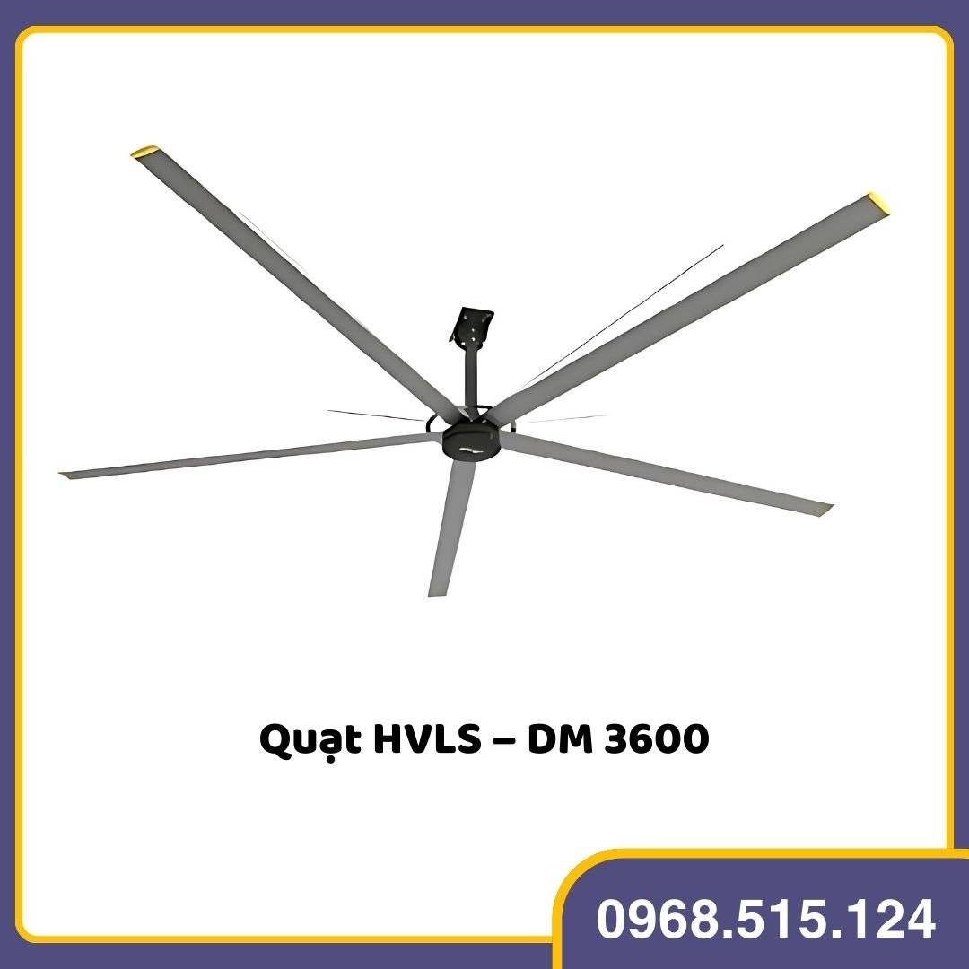Quạt trần công nghiệp 3m6   Quạt trần công nghiệp cho nhà xưởng