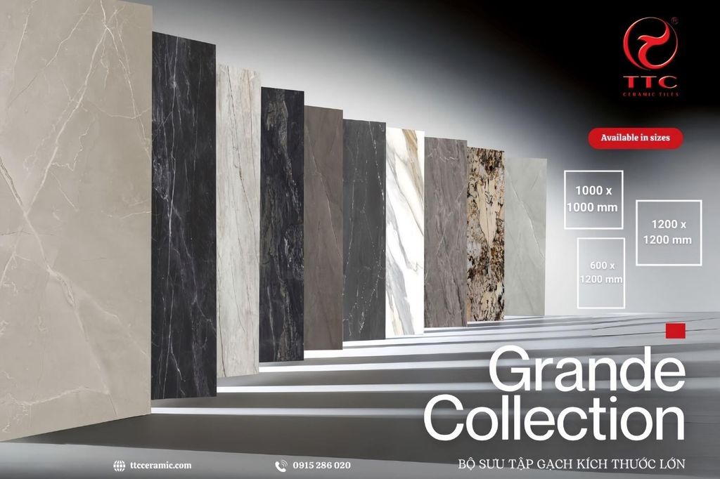Grande Collection by TTC - Bộ Sưu Tập Gạch Khổ Lớn Cao Cấp Cho Biệt Thự Và Công Trình Sang Trọng