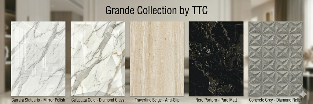 5 Hệ Bề Mặt Cao Cấp Của Grande Collection - Chuẩn Mực Mới Cho Gạch Granite Khổ Lớn