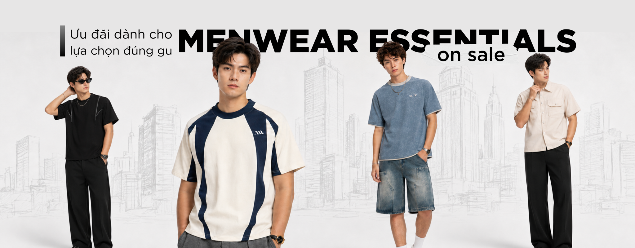 Bộ sưu tập áo thun polo sơ mi nam khuyến mãi AUNAMTIC