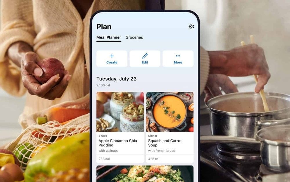 Top app lên thực đơn tự động theo từng mục tiêu tăng cơ, giảm mỡ hay duy trì cân nặng