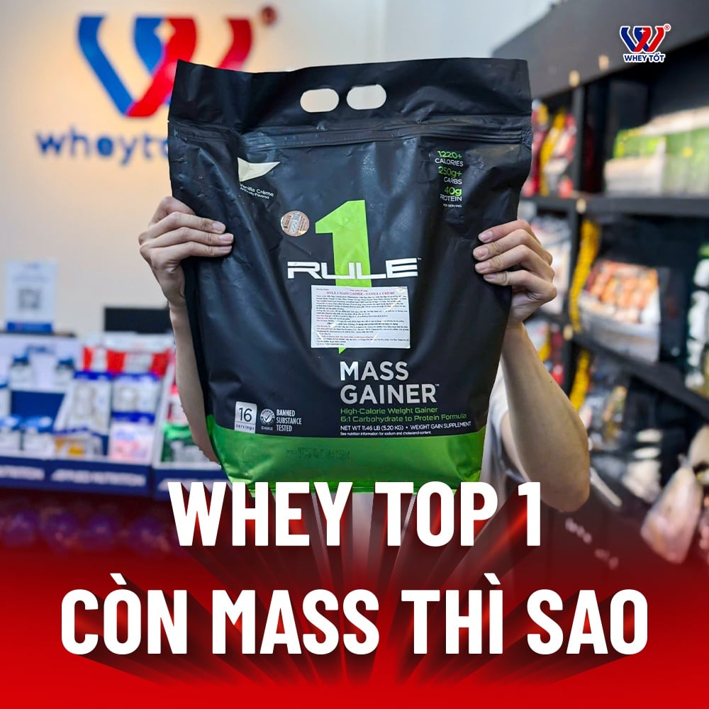 Review Rule 1 Mass Gainer - Thành Phần, Công Dụng & Giá Mới Nhất