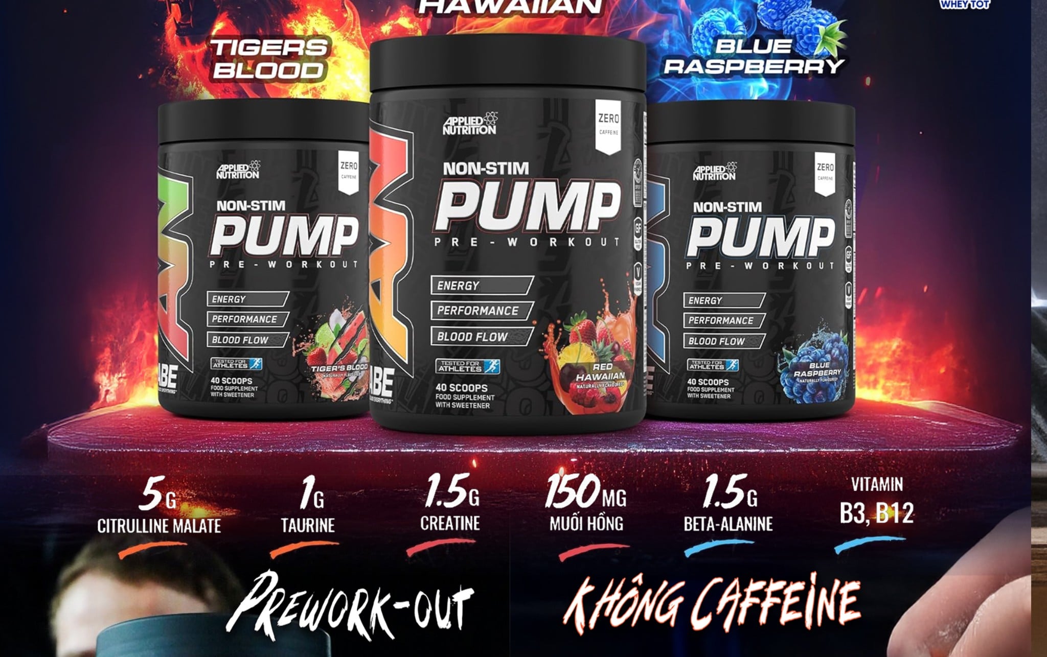 Top Các Loại Pre Workout Không Cafein Tập Buổi Tối Giúp Ngủ Ngon