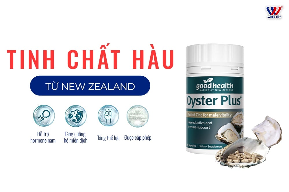 Tinh Chất Hàu Oyster Plus Zinc Tăng Sinh Lý Nam Giới Tốt Nhất