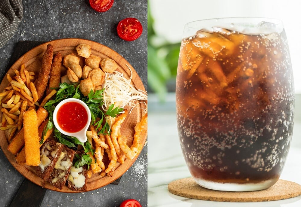 Giảm đồ chiên, nước ngọt trong hai tuần