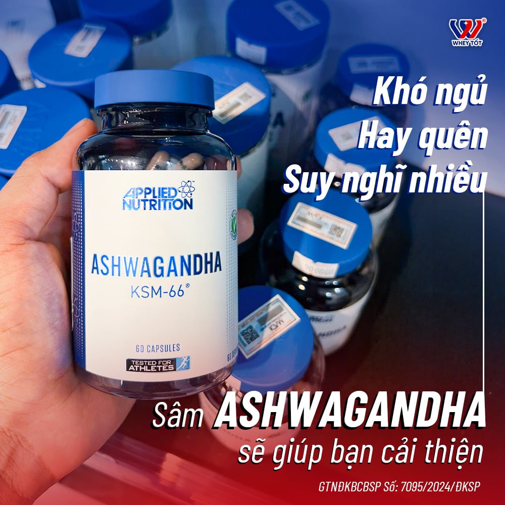 Applied Nutrition Ashwagandha KSM-66 300mg 60 Vien