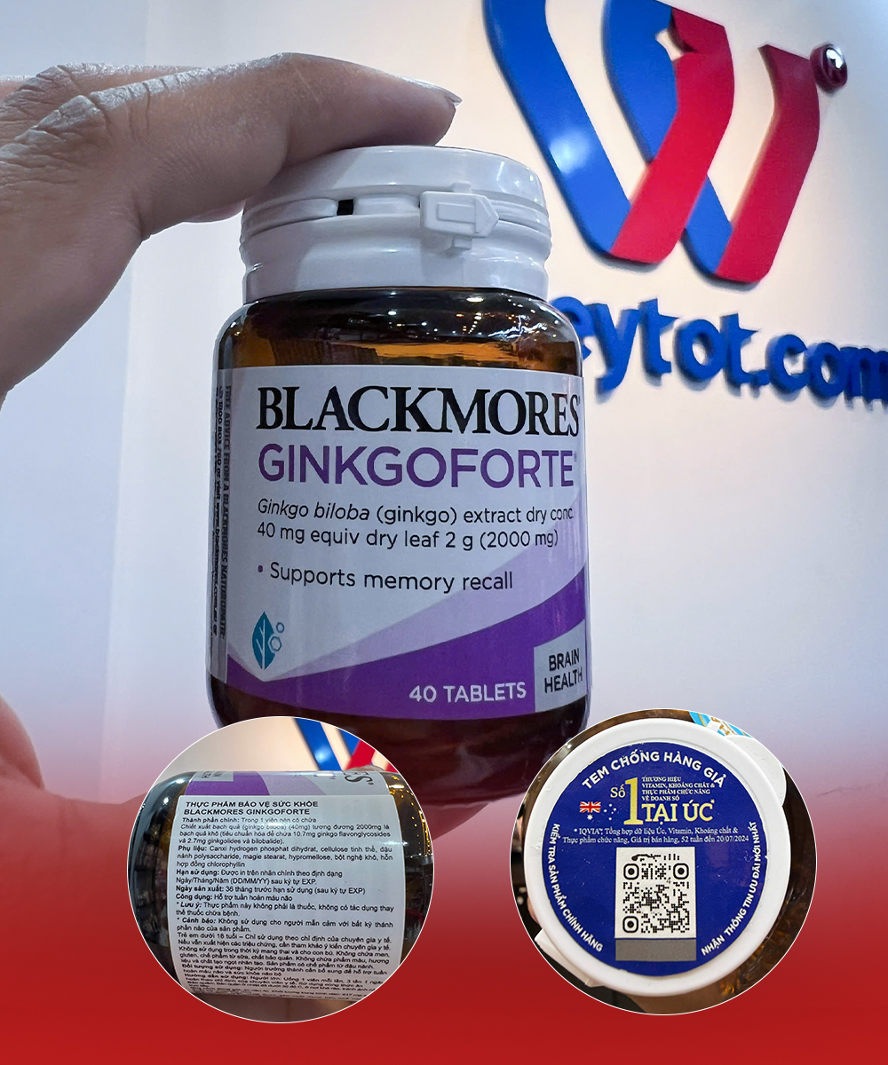 Blackmores Ginkgoforte | Viên Uống Hỗ Trợ Trí Não,