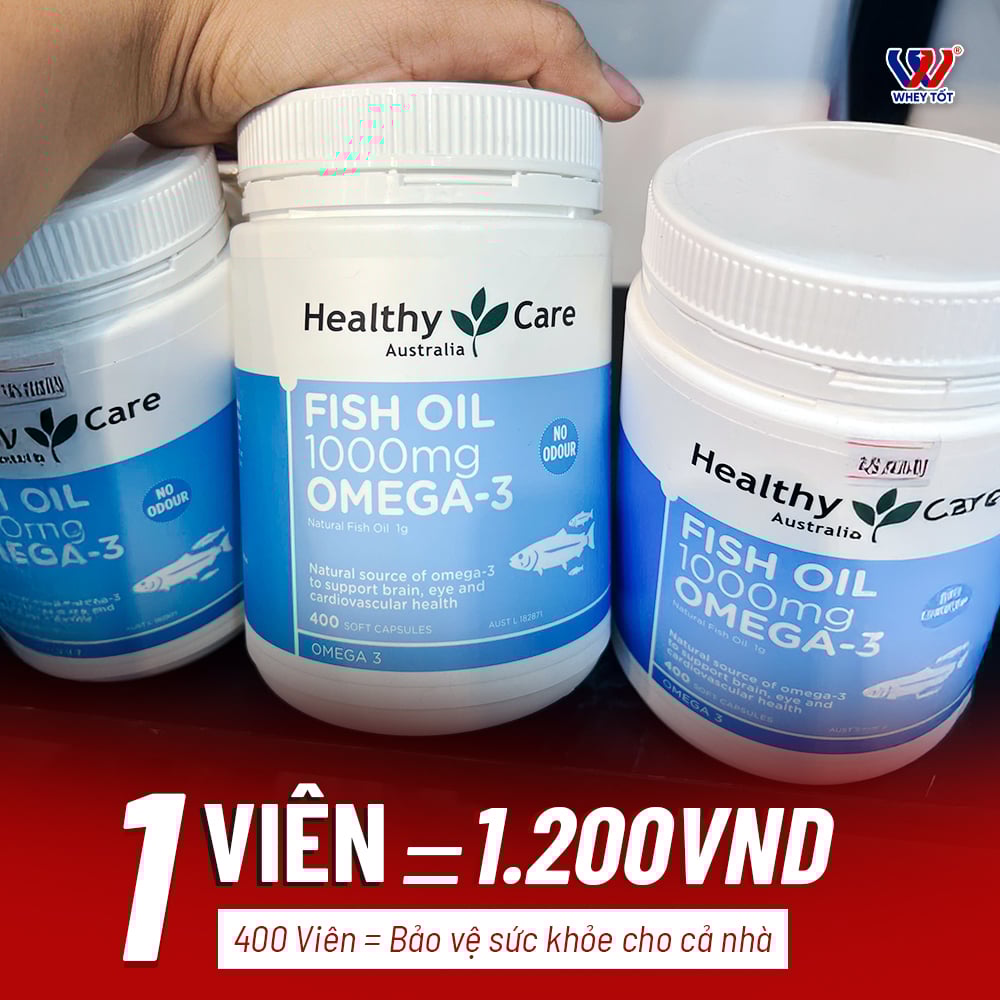 healthy care omega 3 400 viên