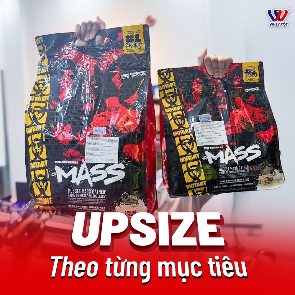 Mutant The Original Mass Gainer 5lbs (2.27KG) | Bổ Sung Calo Phát Triển Cân Nặng