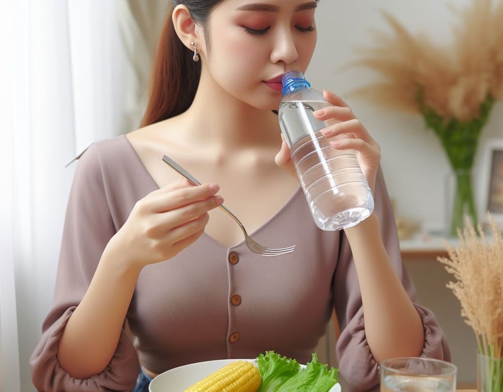 uống vi sinh sử di ngj nước nguội