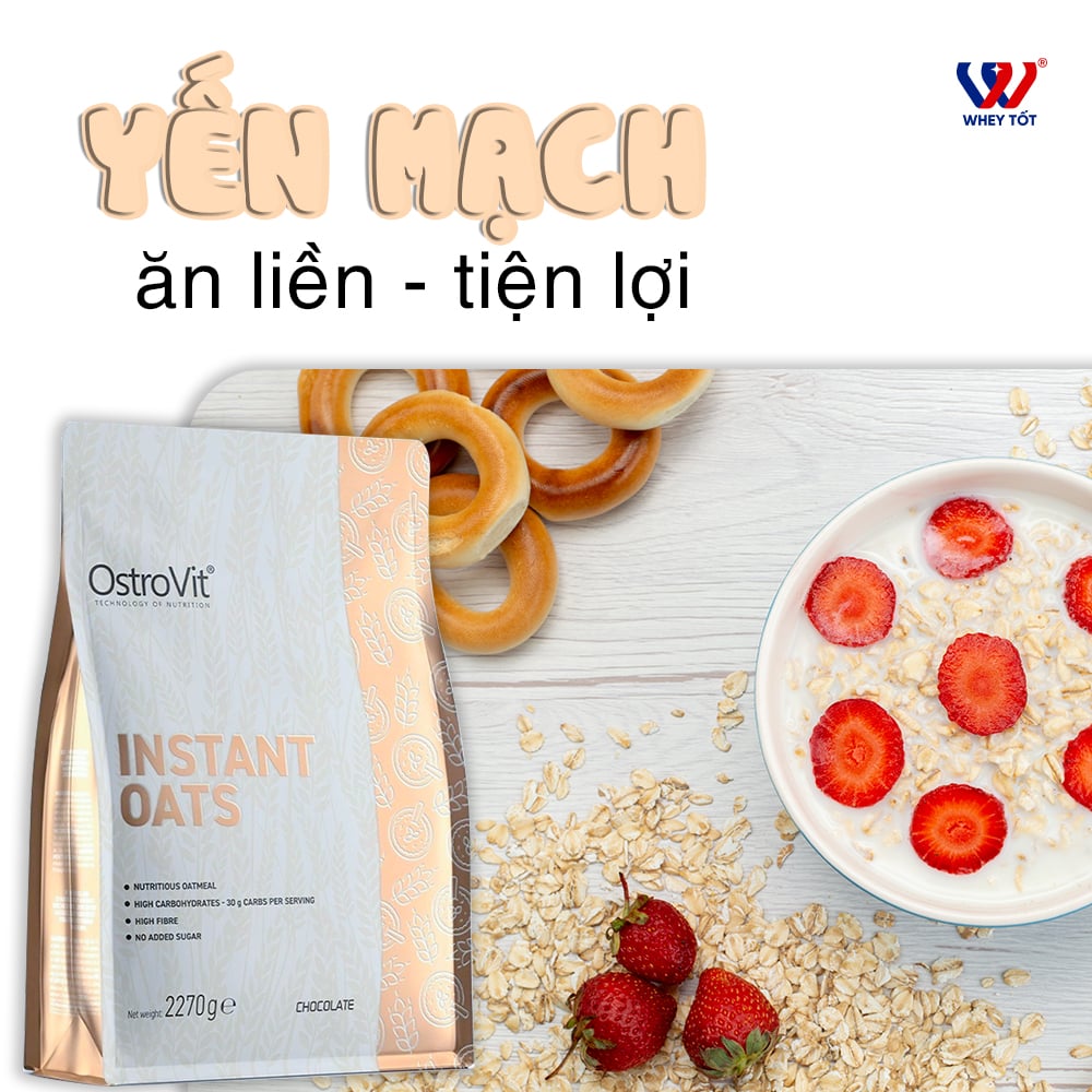 OstroVit Instant Oat Flakes 100 Lần Dùng | Bột Yến Mạch Uống Liền