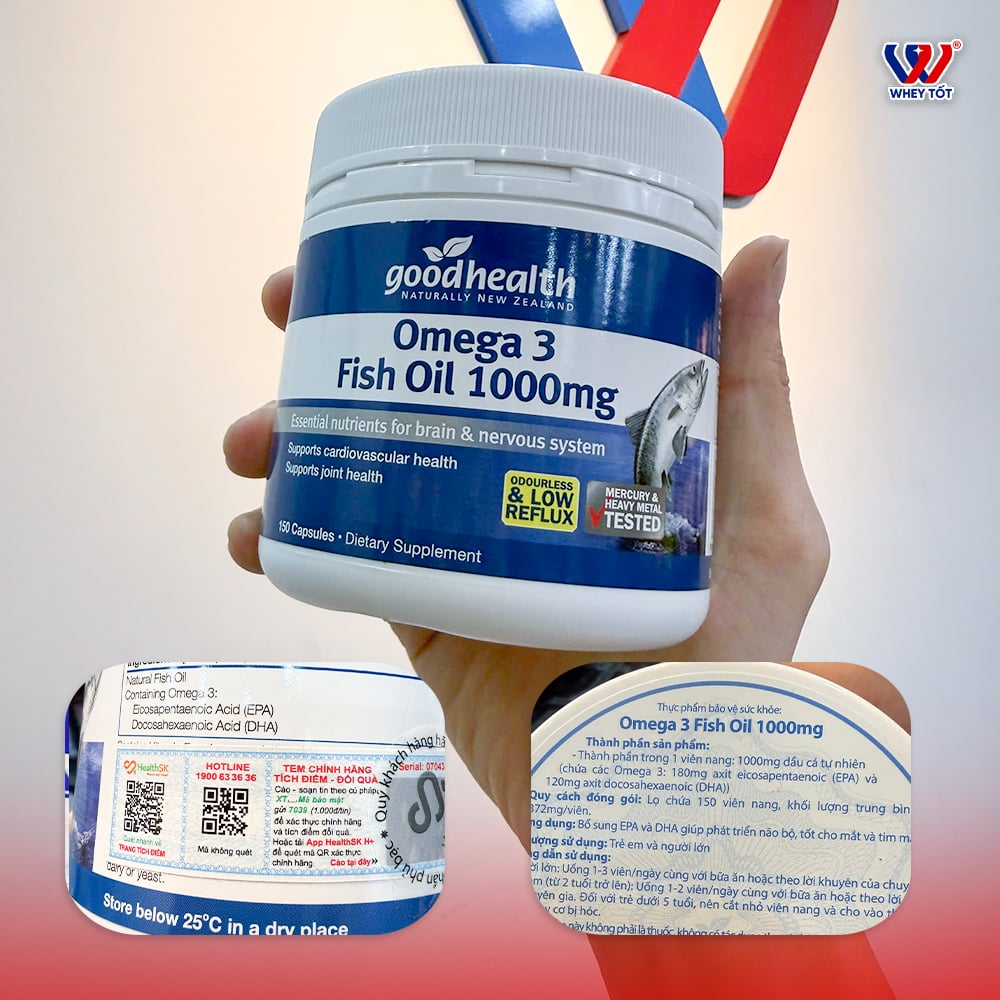 Goodhealth Omega 3 Fish Oil thanh phan dau ca New Zealand