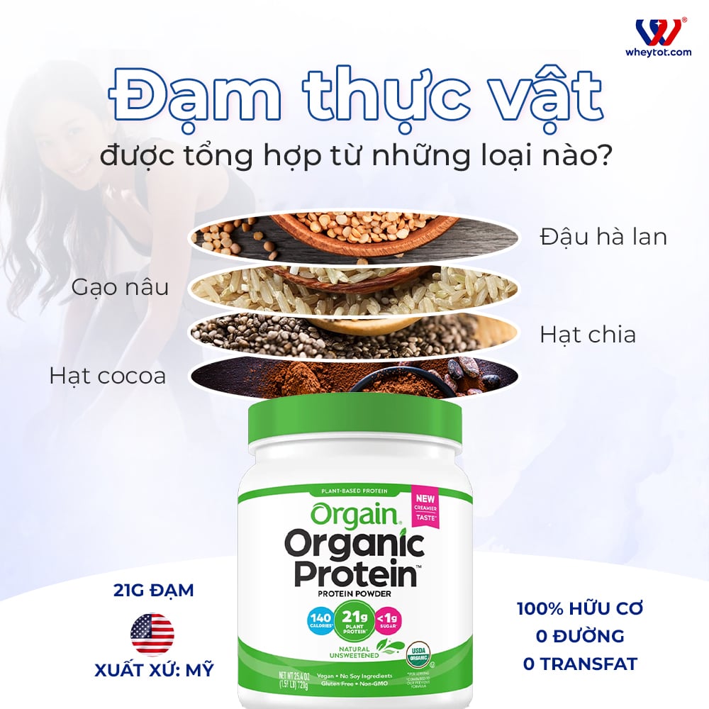 Orgain Organic Plant Protein Powder 720g