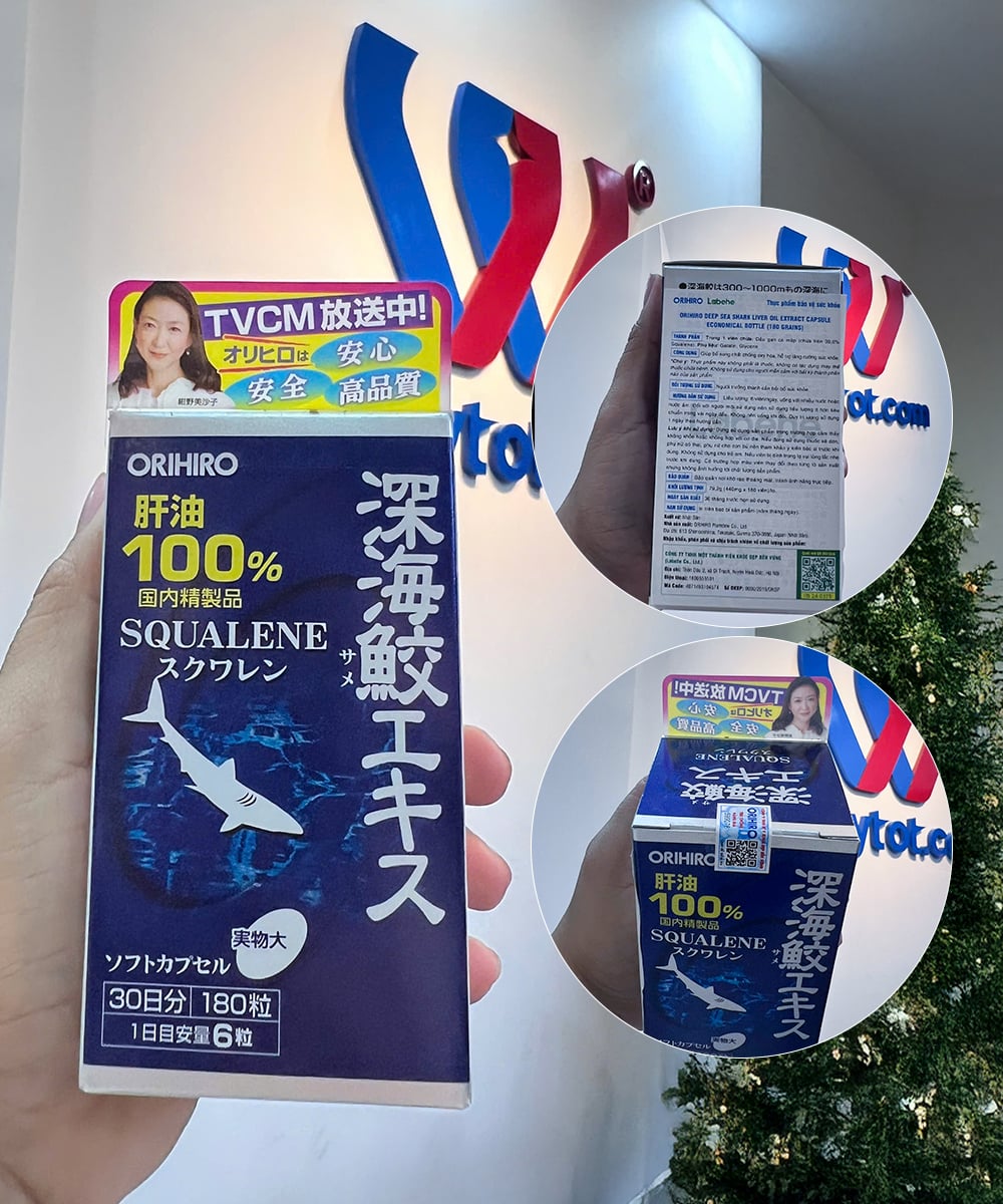 Orihiro Viên Uống Dầu Gan Cá Mập 180 Viên