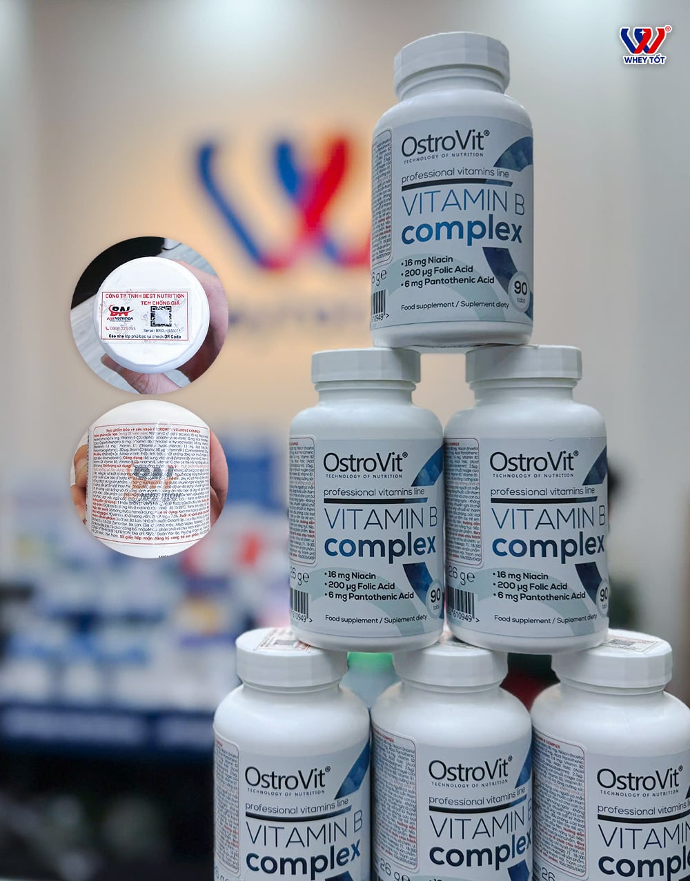 OstroVit Vitamin B Complex 90 Lần Dùng