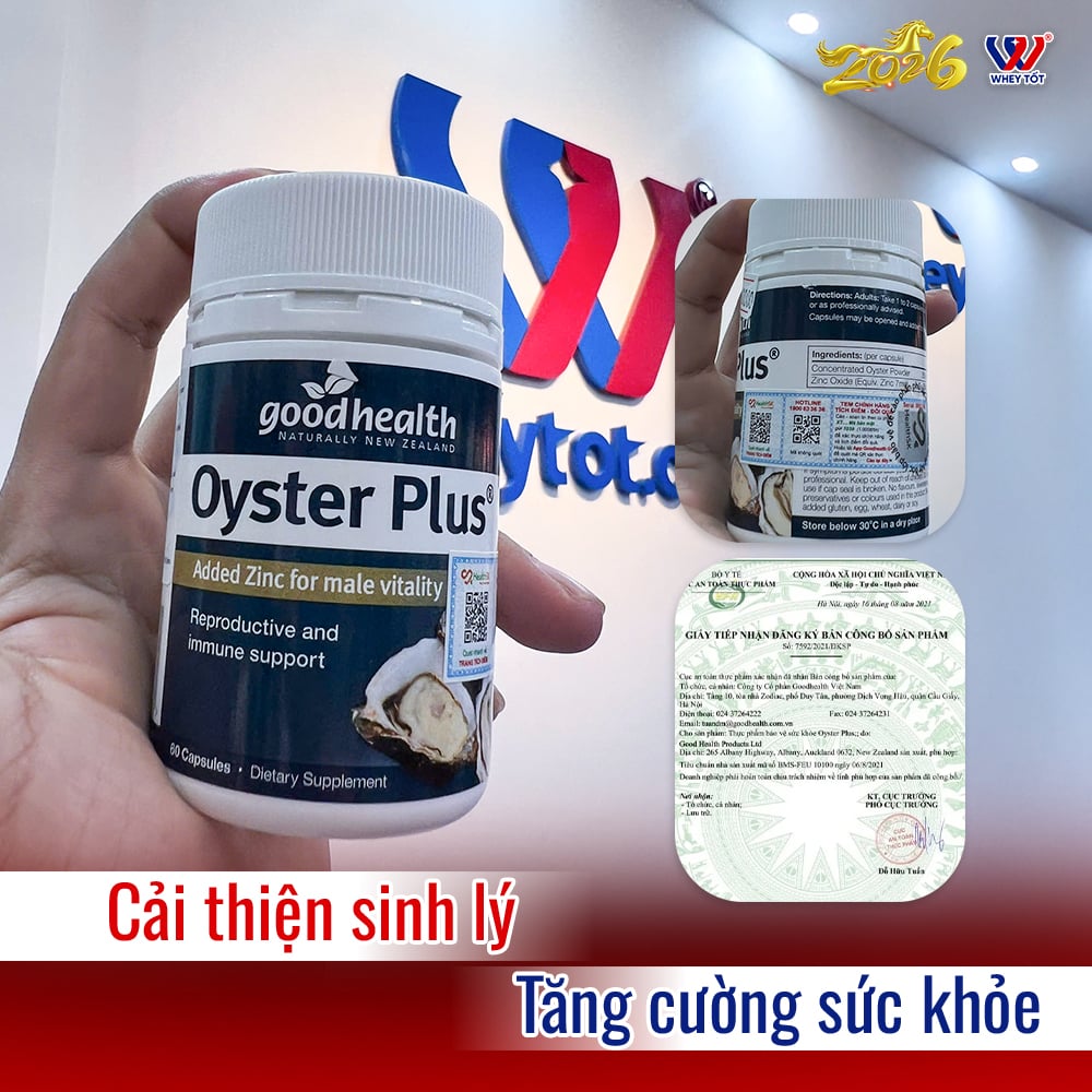 oyster plus tăng cường sinh lý whey tốt
