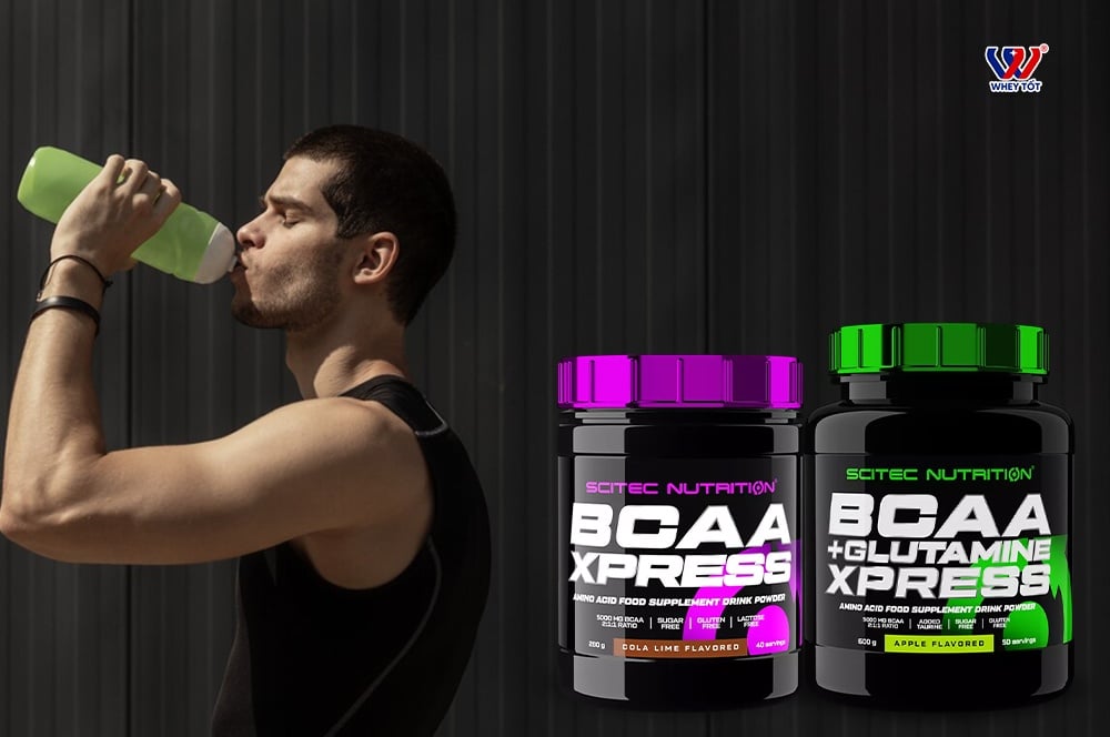phan biet BCAA + Glutamine Xpress