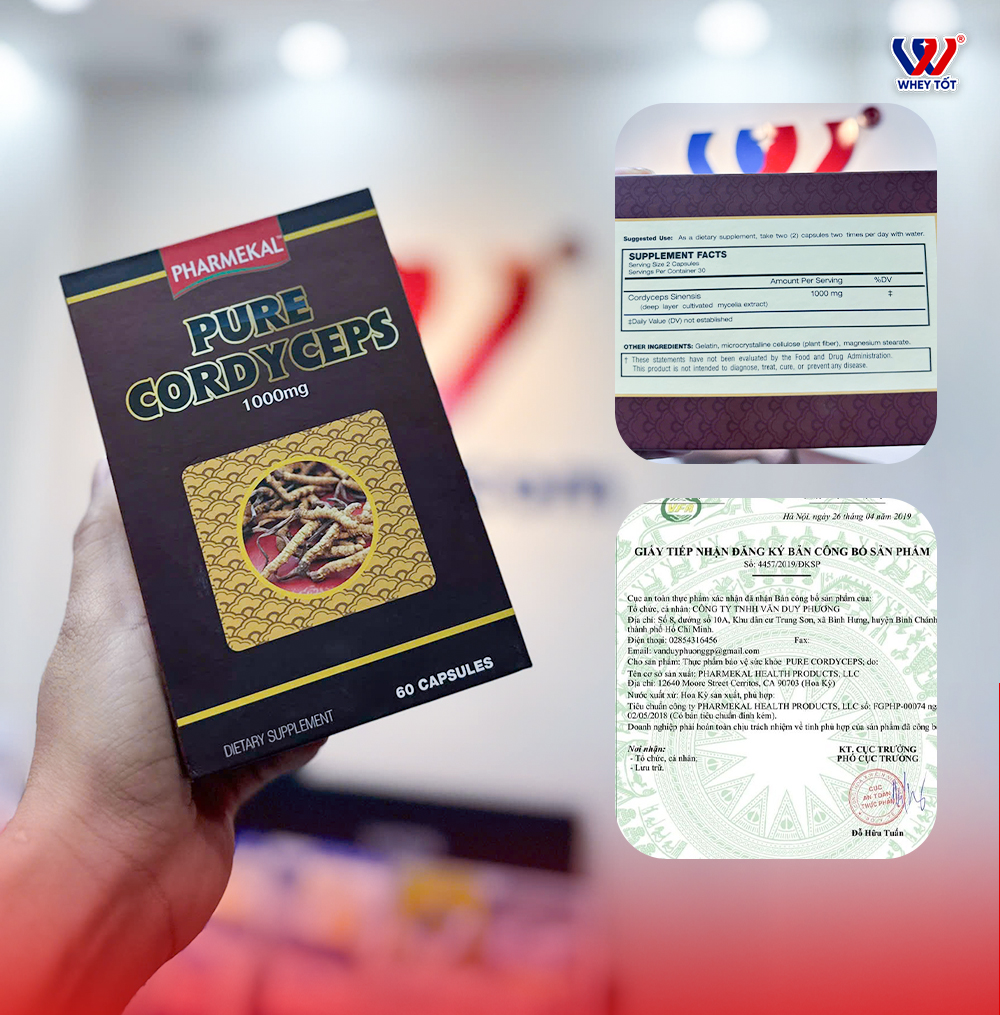 Pharmekal Pure Cordyceps 60 Viên