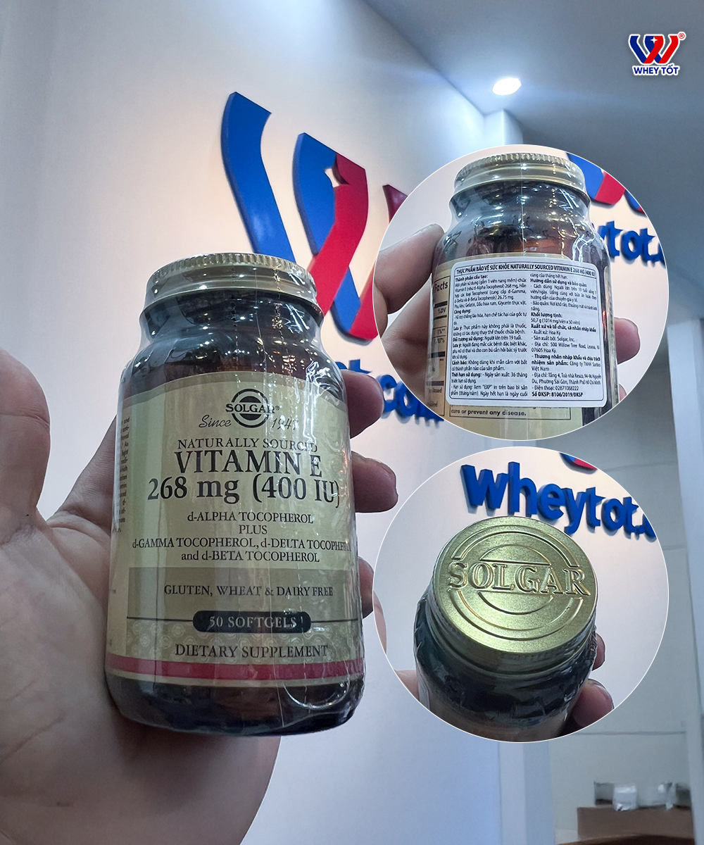 Solgar Vitamin E 268mg 400IU 50 Viên