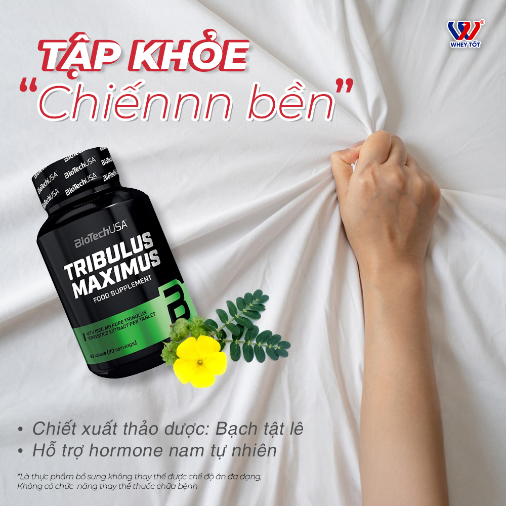 BioTech USA Tribulus Maximus 1500mg | Chiết xuất nguyên liệu tự nhiên