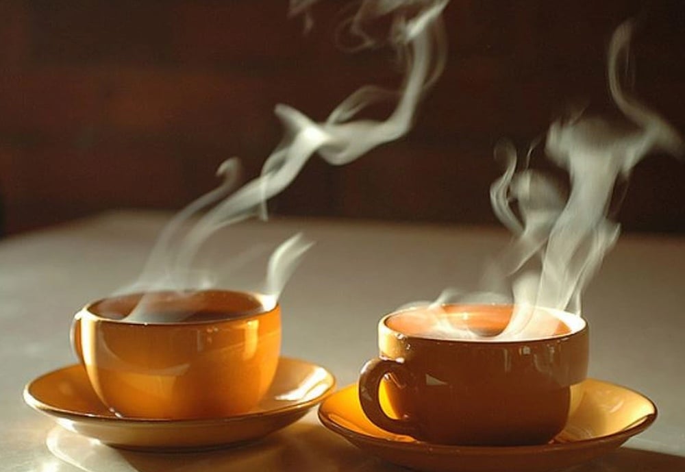 uống cùng đồ nóng