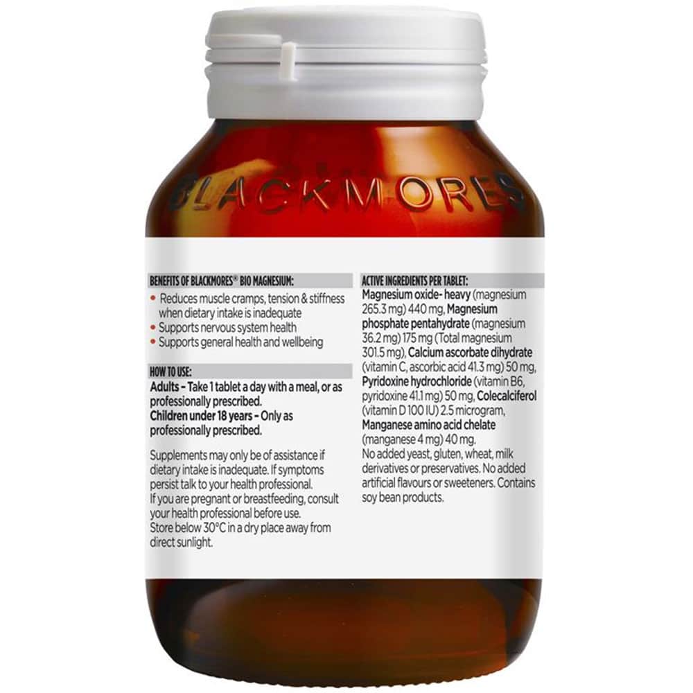 Blackmores Viên Uống Bổ Sung Magiê Bio Magnesium 100 viên