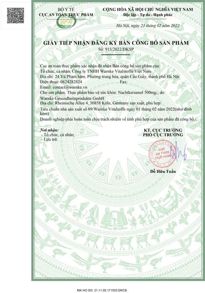 tinh dầu hoa anh thảo chính hãng công bố sản phẩm