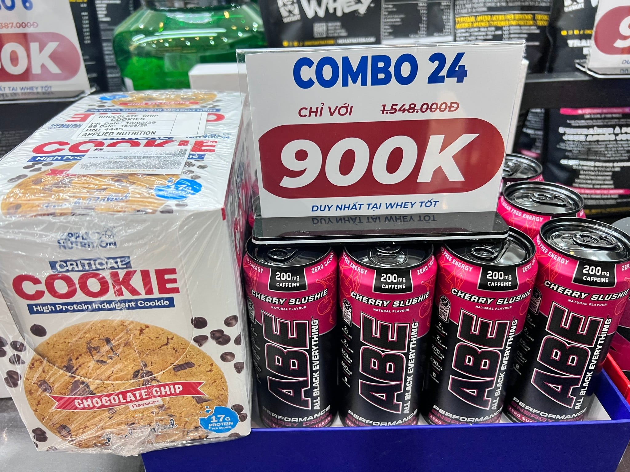 Combo độc quyền ABE và bánh protein Critical Cookie