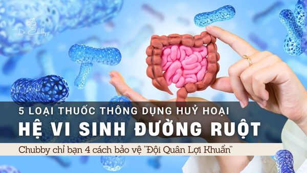 Phá đảo lợi khuẩn ruột: 5 loại thuốc gây hại bạn ít ngờ tới