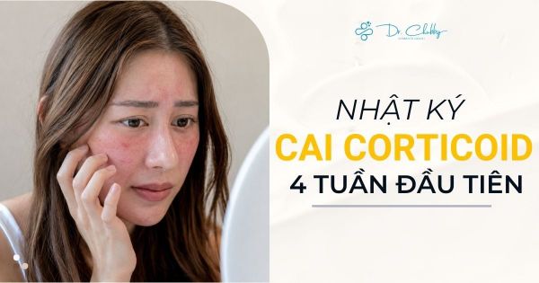 Da nhiễm corticoid: 4 tuần đầu cần làm gì để phục hồi da?