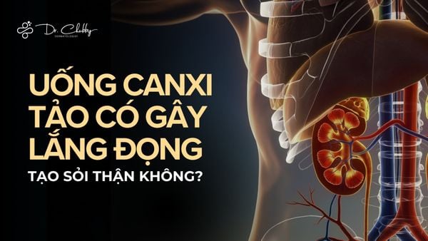 UỐNG CANXI TỪ TẢO CÓ GÂY LẮNG ĐỌNG TẠO SỎI THẬN KHÔNG?