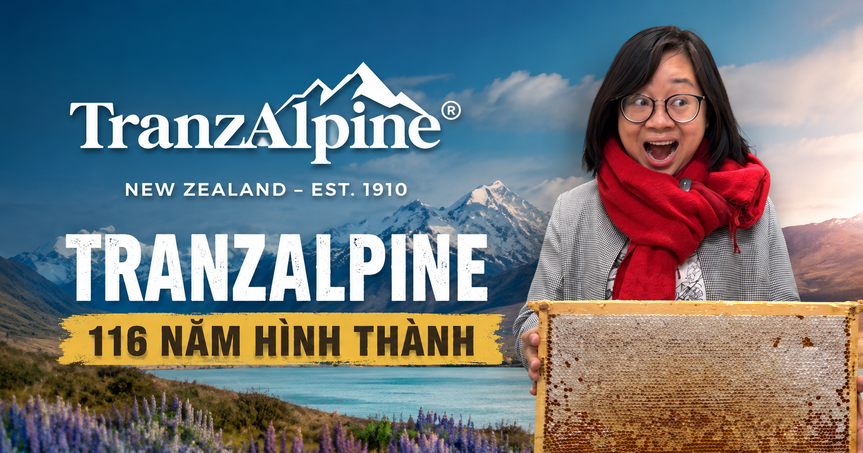 TranzAlpine Honey: 116 Năm Lịch Sử Mật Ong Manuka Hữu Cơ New Zealand