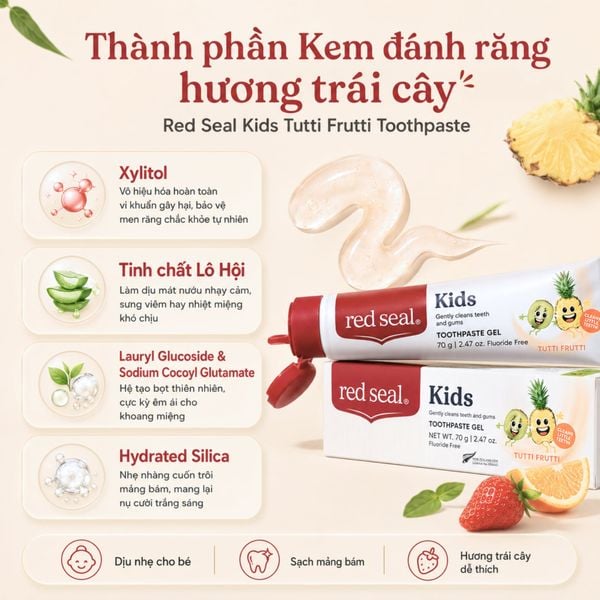kem đánh răng Red Seal Tutti Frutti