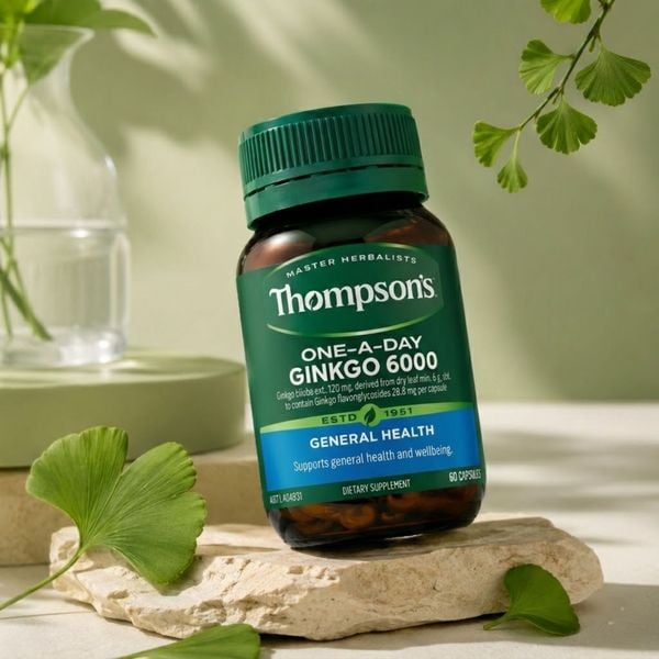 Viên Uống Bổ Não Tăng Cường Trí Nhớ Thompson’s One-A-Day Ginkgo 6000mg