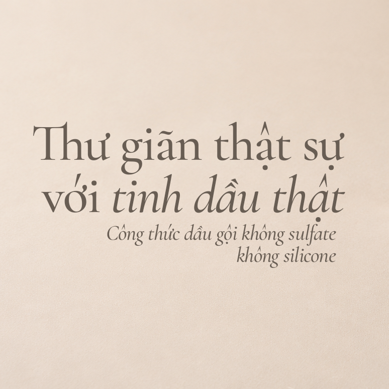 Dưỡng tóc thuần chay từ tinh dầu thật
