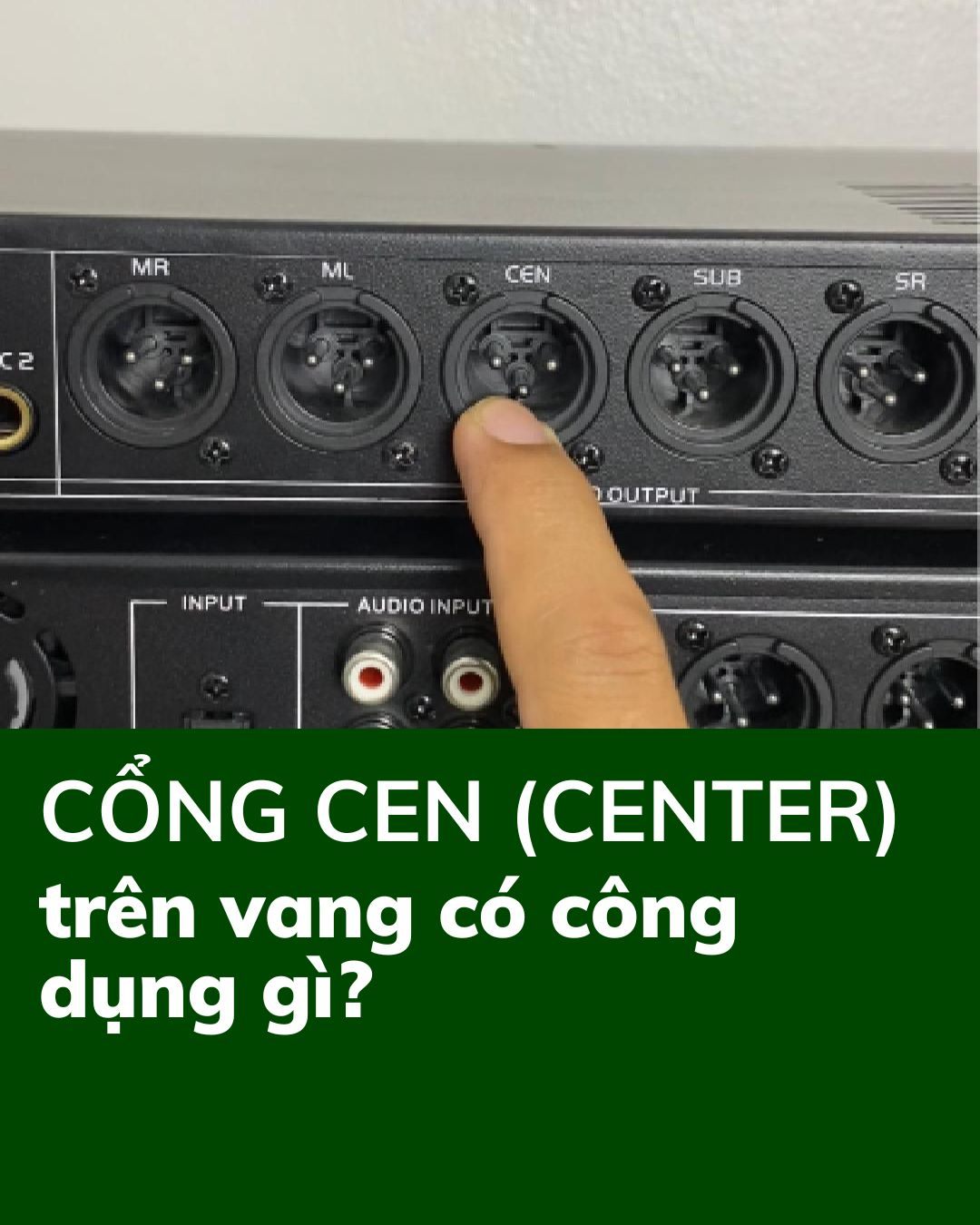 Cổng CENTER trên vang số là gì? Khi nào cần sử dụng loa center?