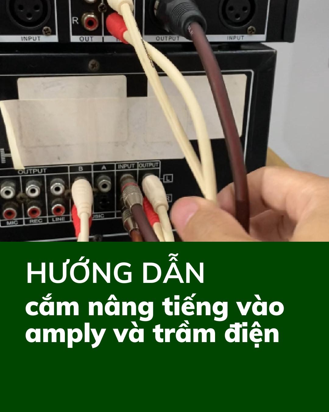 Hướng dẫn kết nối Nâng tiếng với Amply và Trầm điện – Cách tối ưu để tận dụng hết tính năng