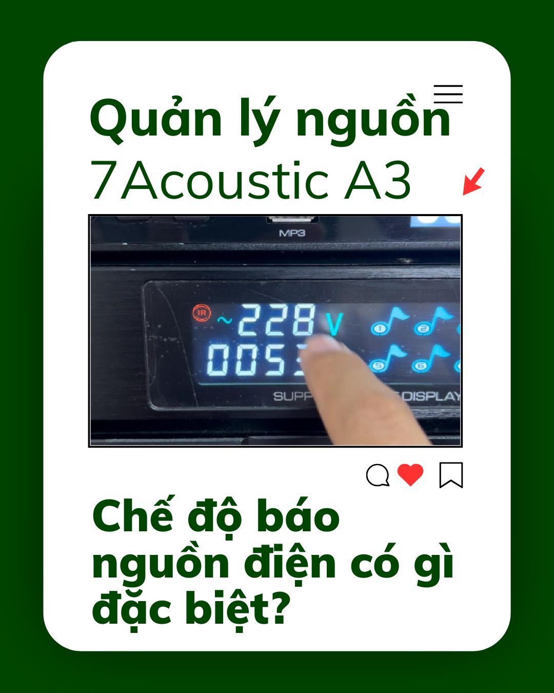 Quản lý nguồn A3: Chế độ báo nguồn điện có gì đặc biệt?