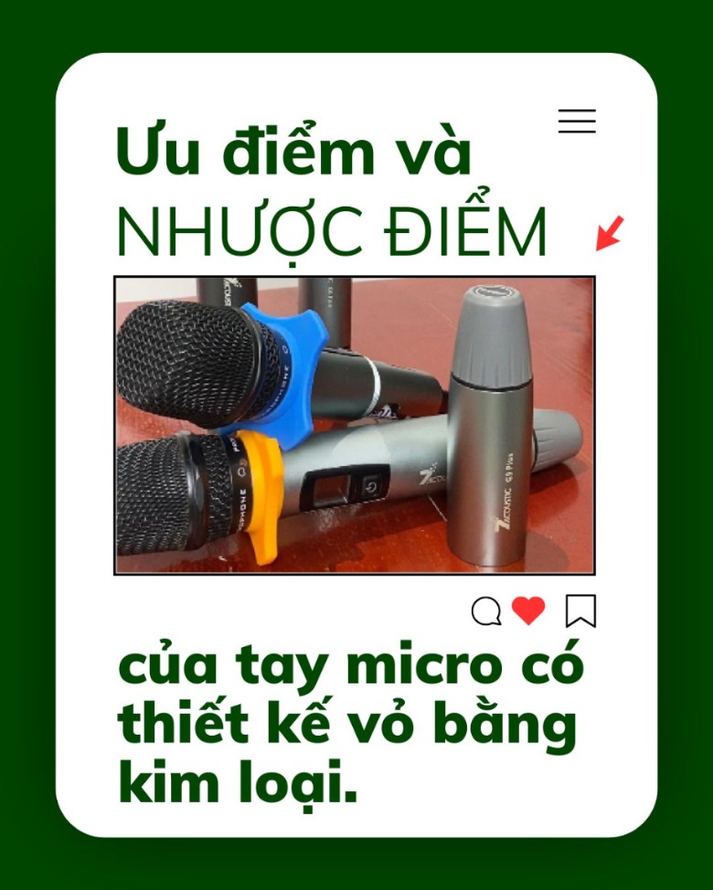 Ưu & Nhược Điểm Của Tay Micro Bằng Kim Loại – Lựa Chọn Đáng Cân Nhắc Cho Dàn Karaoke